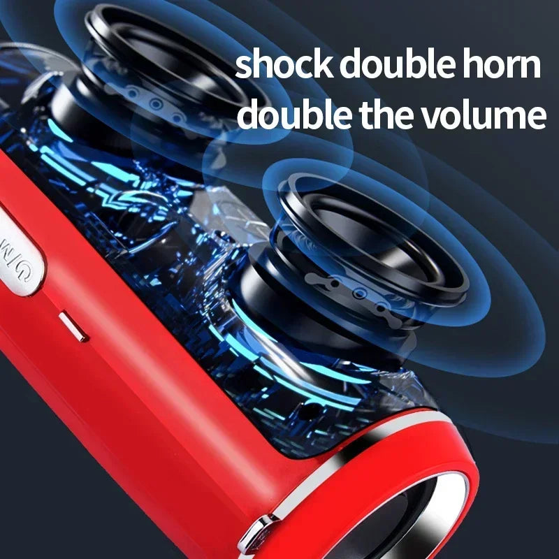 Ultra Loud BT Speakers with Shoulder Strap Full-Range Speakers Support App Control Speaker Boombox for Home Outdoor Indoor Party Zpaxo