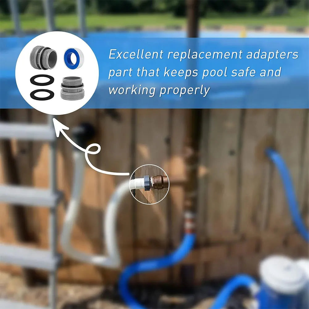 Pool Hose Adapter Clamp Washer Pump Connector Filter Hoses Conversion Zpaxo