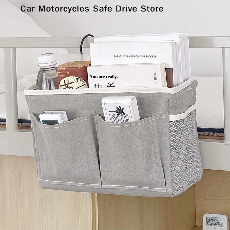 Storage Basket Hanging Rack Bed Remote Control Bookshelf Dormitory Zpaxo