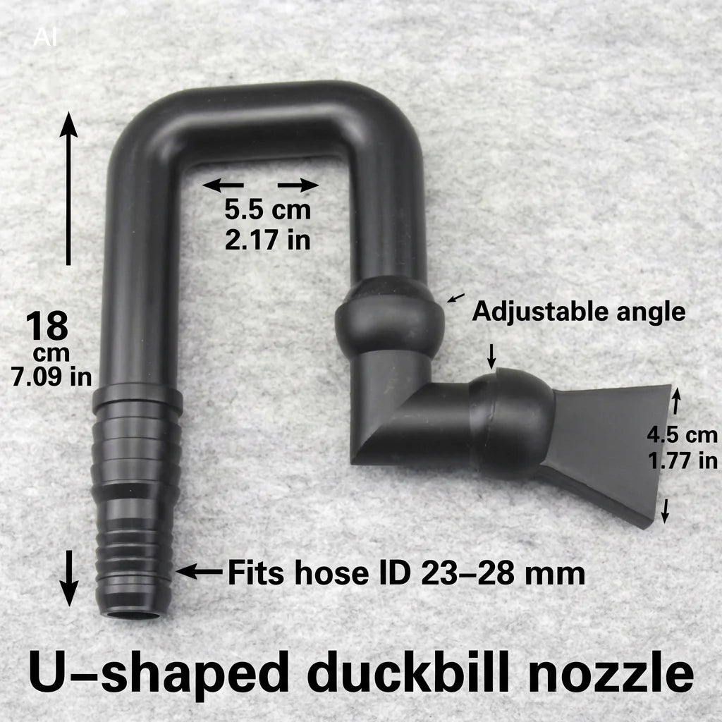 Aquarium Outlet Nozzle Universal Duckbill U-shaped Fish Tank Water Zpaxo