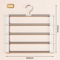 5 7 Layers Stainless Steel Pants Hangers Folding Space-saving Clothes Zpaxo 5 Layers