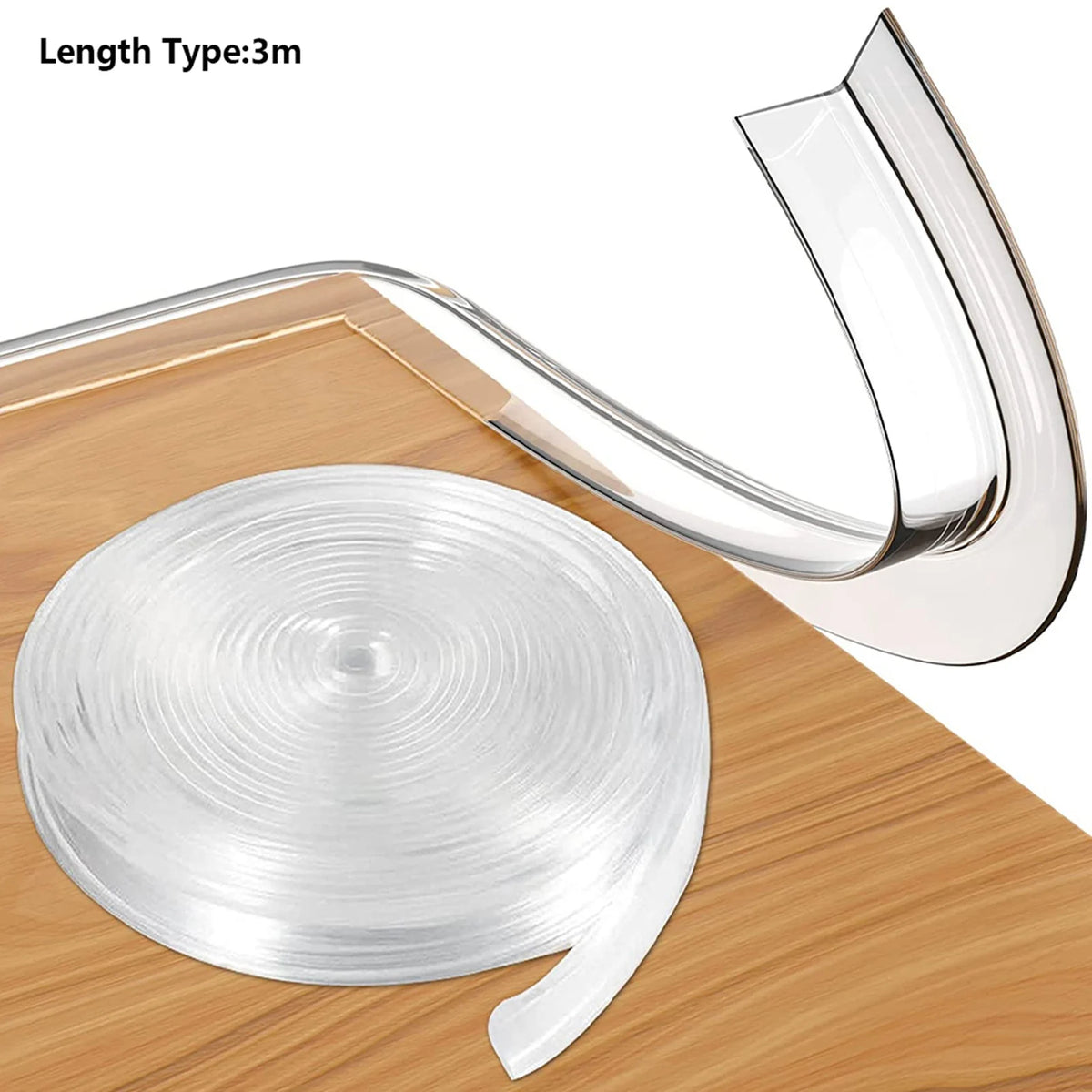 Table Corner Protectors Clear Table Corner Guards Baby Proofing Corner Protector Soft Silicone Furniture Edge Bumper Strip Zpaxo 3M