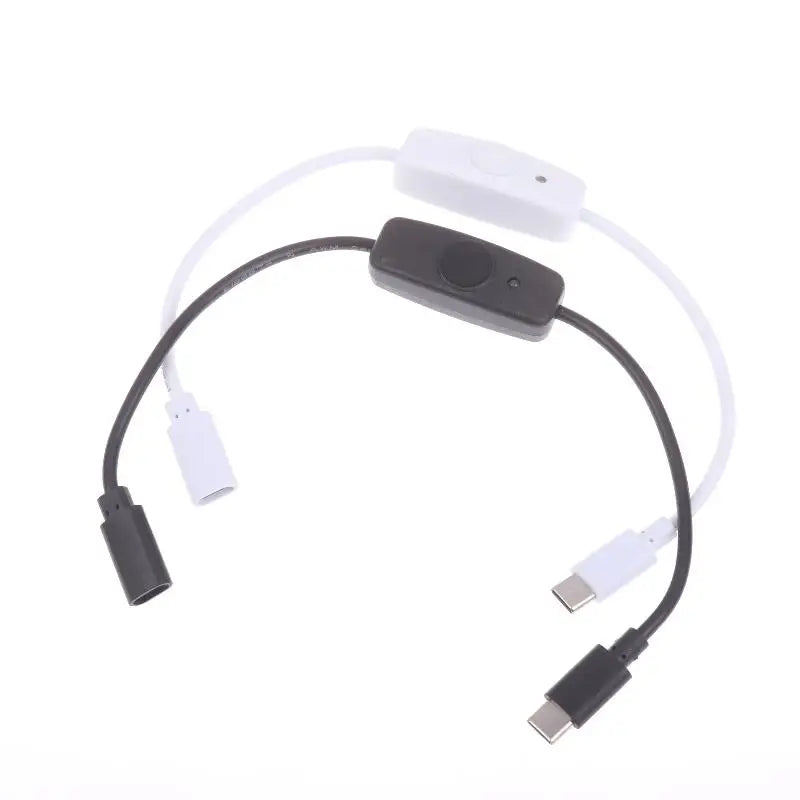 1 USB-C C Power Supply Cord 5V2A Short USB Extension Cable Off Switch Zpaxo