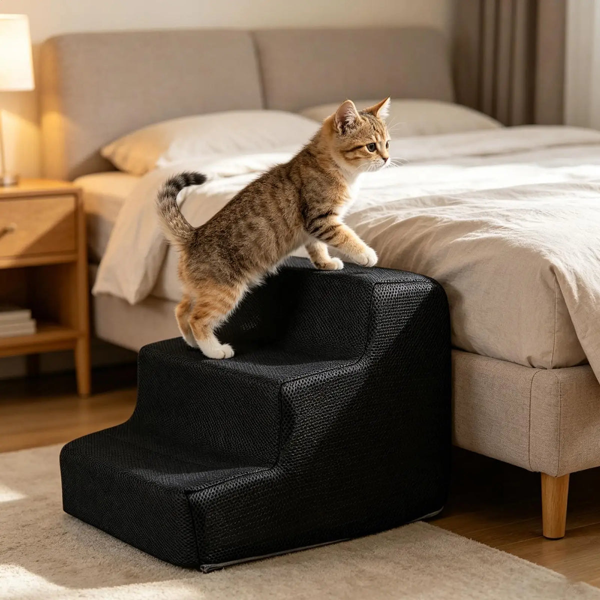 Dog Stairs Washable Puppy Ladder Automotive Cat Steps Pet Parents Zpaxo