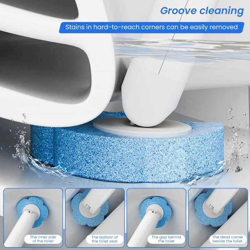 Disposable Toilet Brush Replaceable Wall-mounted Long Handle Toilet Brush Cleaning Tools WC Bathroom Accessories Zpaxo