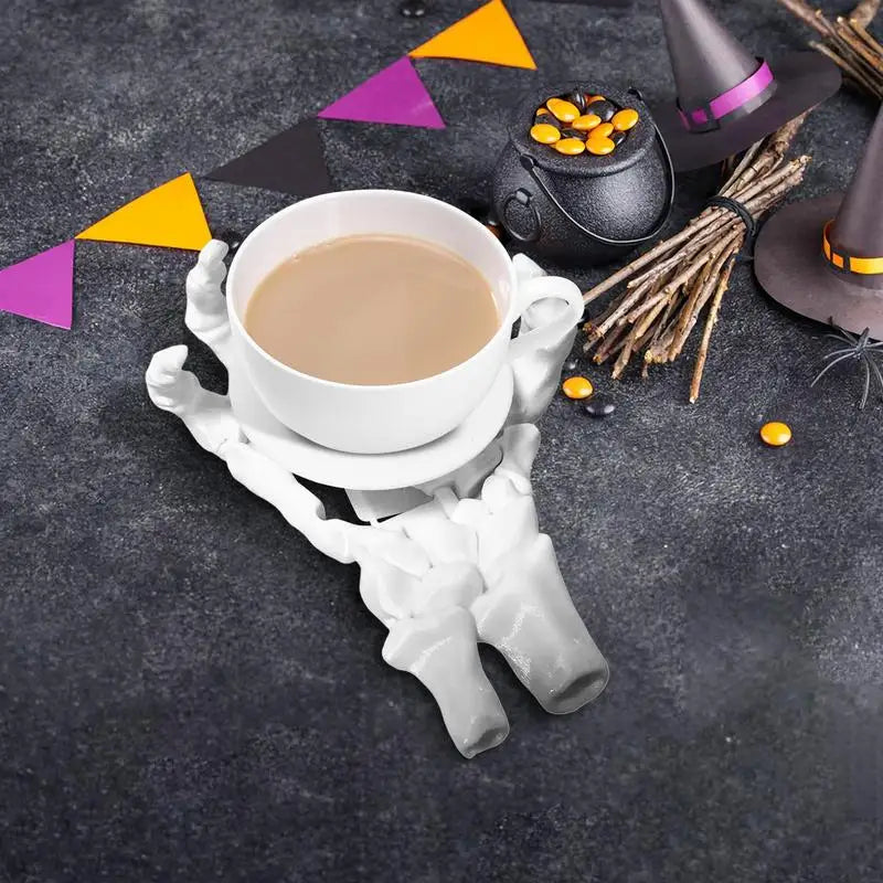 Gothic Coasters Skull Hand Cup Mat 3D Funny Decorative Drinks Zpaxo