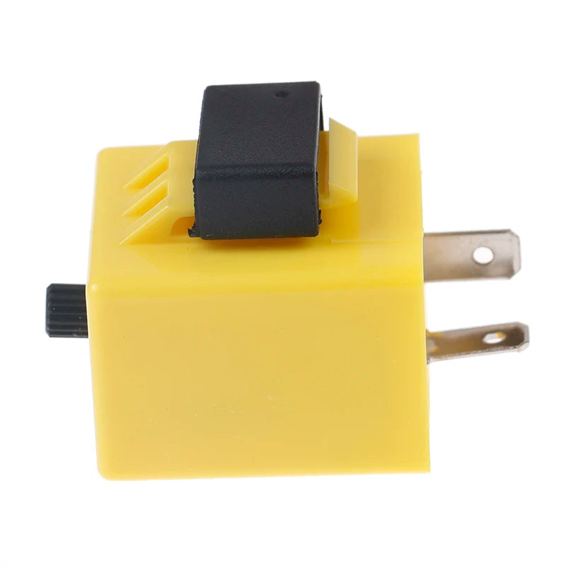12V 2 Pin Adjustable LED Indicator Flasher Relay Module Motorcycle Zpaxo