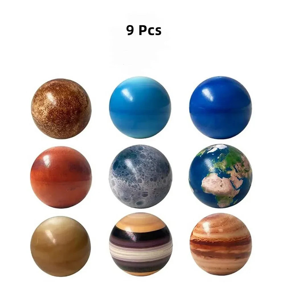 Ball Puzzle Toys Solar System Education Science Decompression Squeeze Zpaxo 9 Pcs