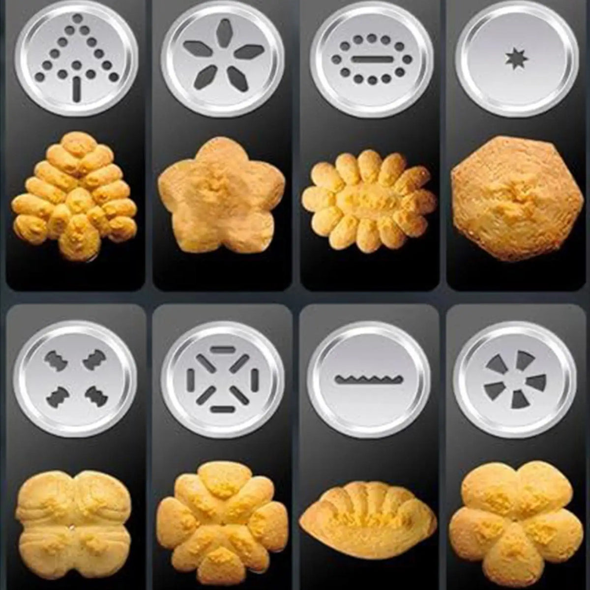Cookie Press Stainless Steel Biscuits Baking Supplies Cookie Baking Gadgets for Christmas Holiday Parties Home Dormitory Zpaxo