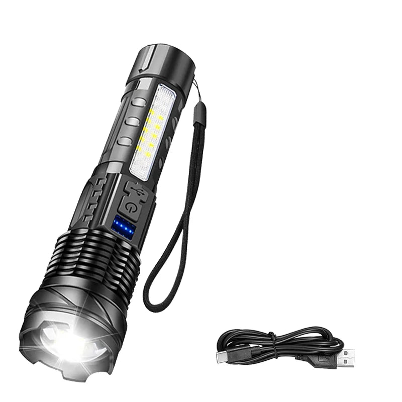Powerful P50 Led Flashlights 2000LM Ultra Bright Tactical Light Zpaxo A76-S ZOOM