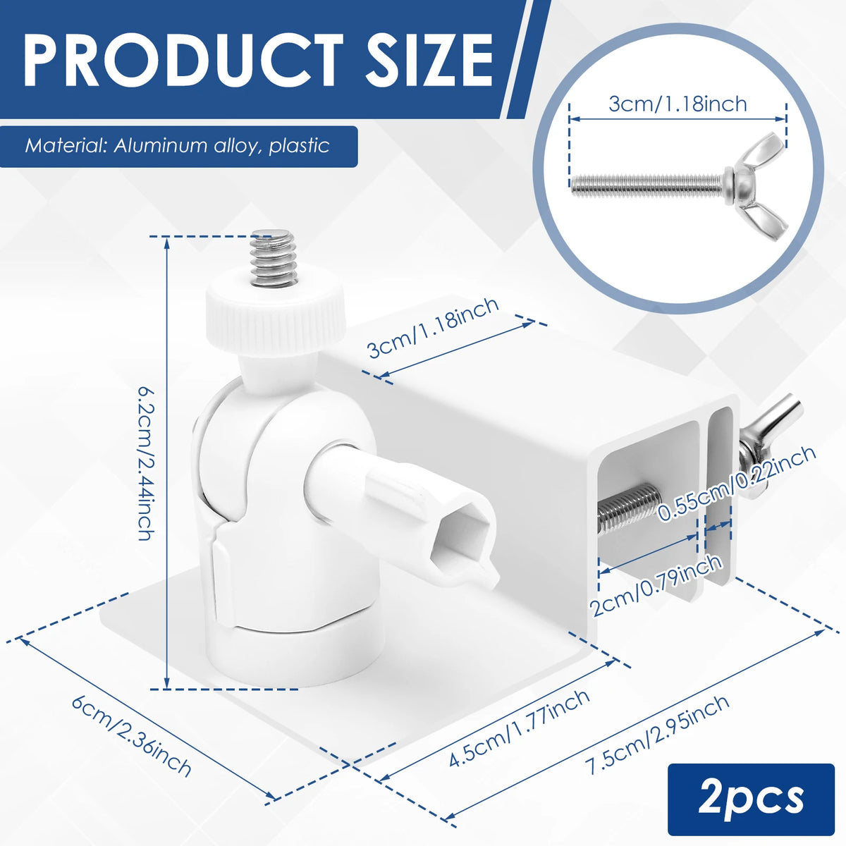 2pcs Cameras Bracket Gutter Mount Compatible with eufy Security SoloCam S220/C210, eufyCam 2C/2C Pro, 3/S330, 2/2 Pro, 3C/S300 Zpaxo 2pcs 360 Rotation