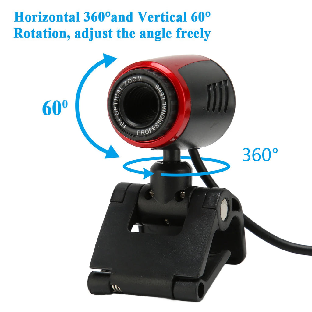 USB2 0 MIC HD Webcam Web Camera Cam 360 Degree Computer Laptop Skype Zpaxo