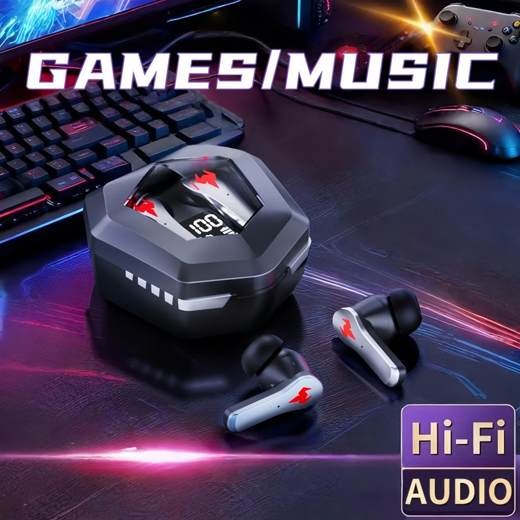 N35PRO Wireless Gaming Earphones Low Latency Bluetooth 5 4 Zpaxo black China Mainland