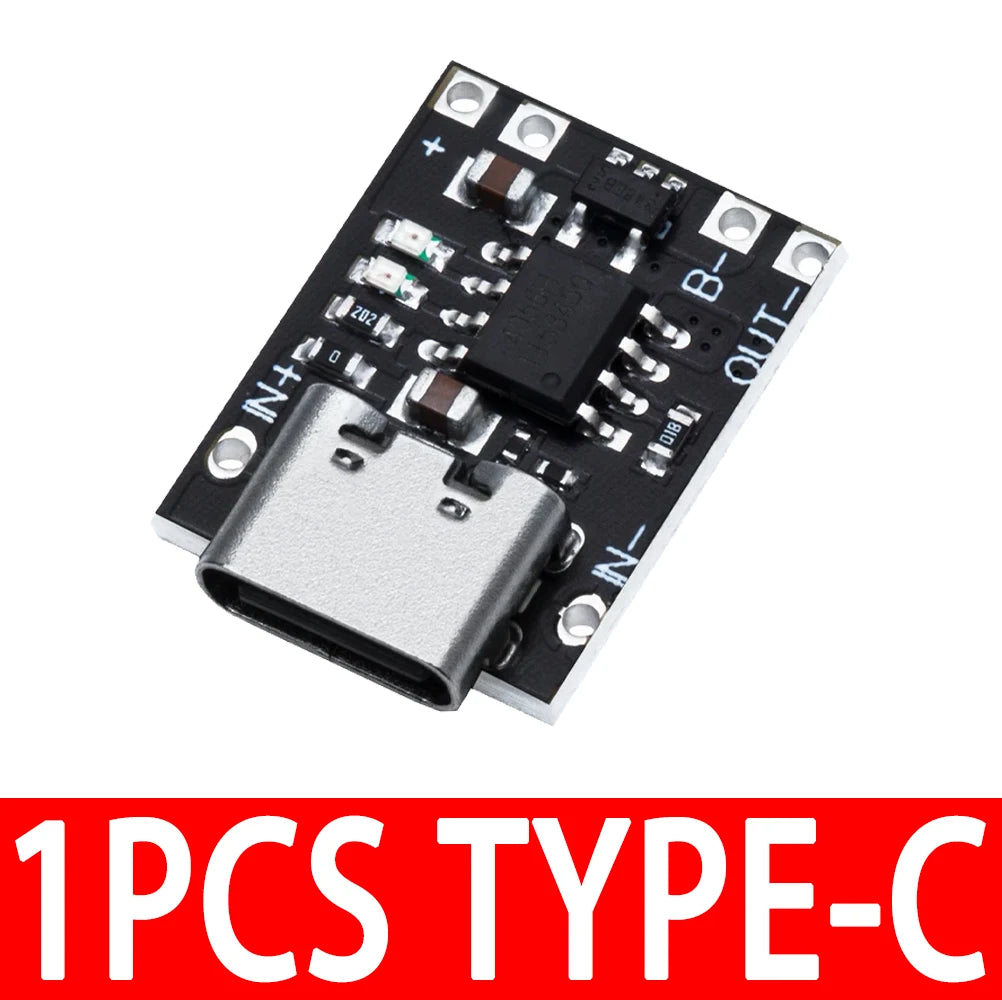 Mini Lithium Battery Charging Module 1A 1 2a Board TP4056 18650 Zpaxo 1PCS TYPE-C 1A