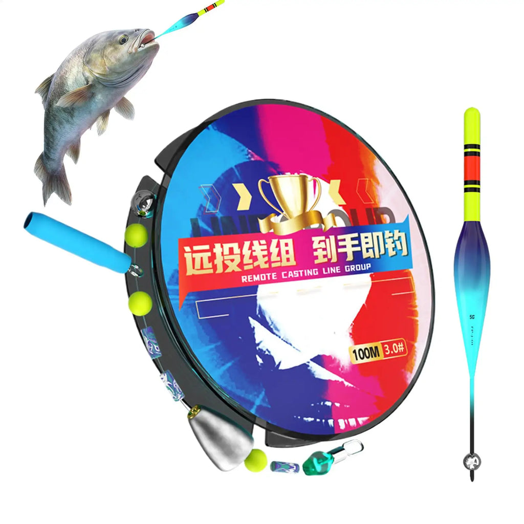 Fishing Bobbers Automatic Line Rig 100M Sensitivity Bite Flash Float Zpaxo