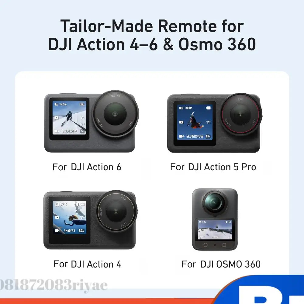 60M Small BT Remote Control Wrist Strap Waterproof Sports Camera RC Zpaxo