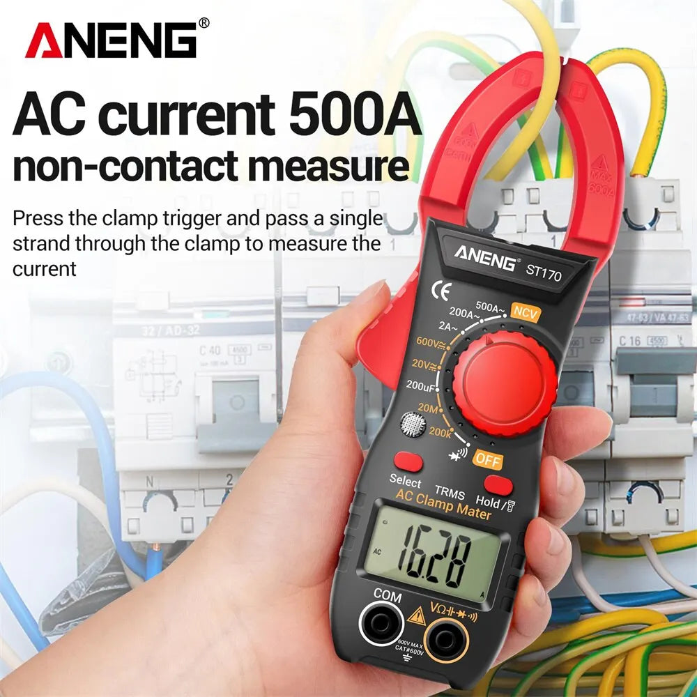 Clamp Meters Measuring AC DC Voltage Current Resistance Capacitance Zpaxo