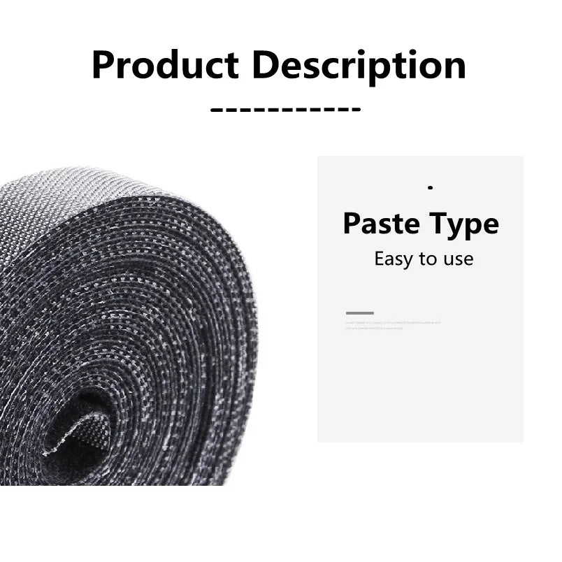 1m 3m 5m Roll Fastening Tape Cable Ties Reusable Hook Loop Straps Zpaxo