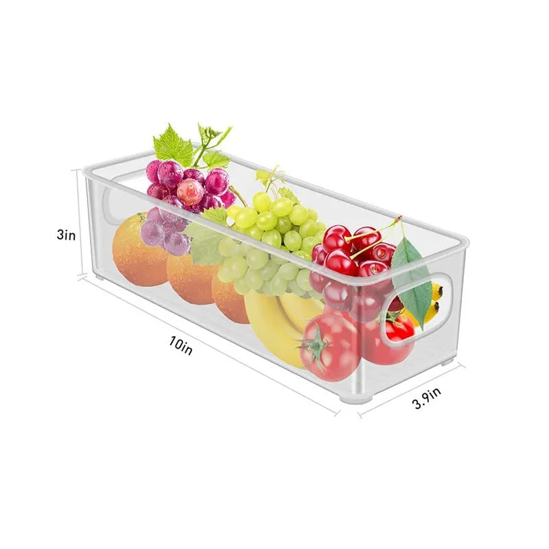 Kitchen Refrigerator Storage Box Transparent Vegetable Fruit Desktop Zpaxo