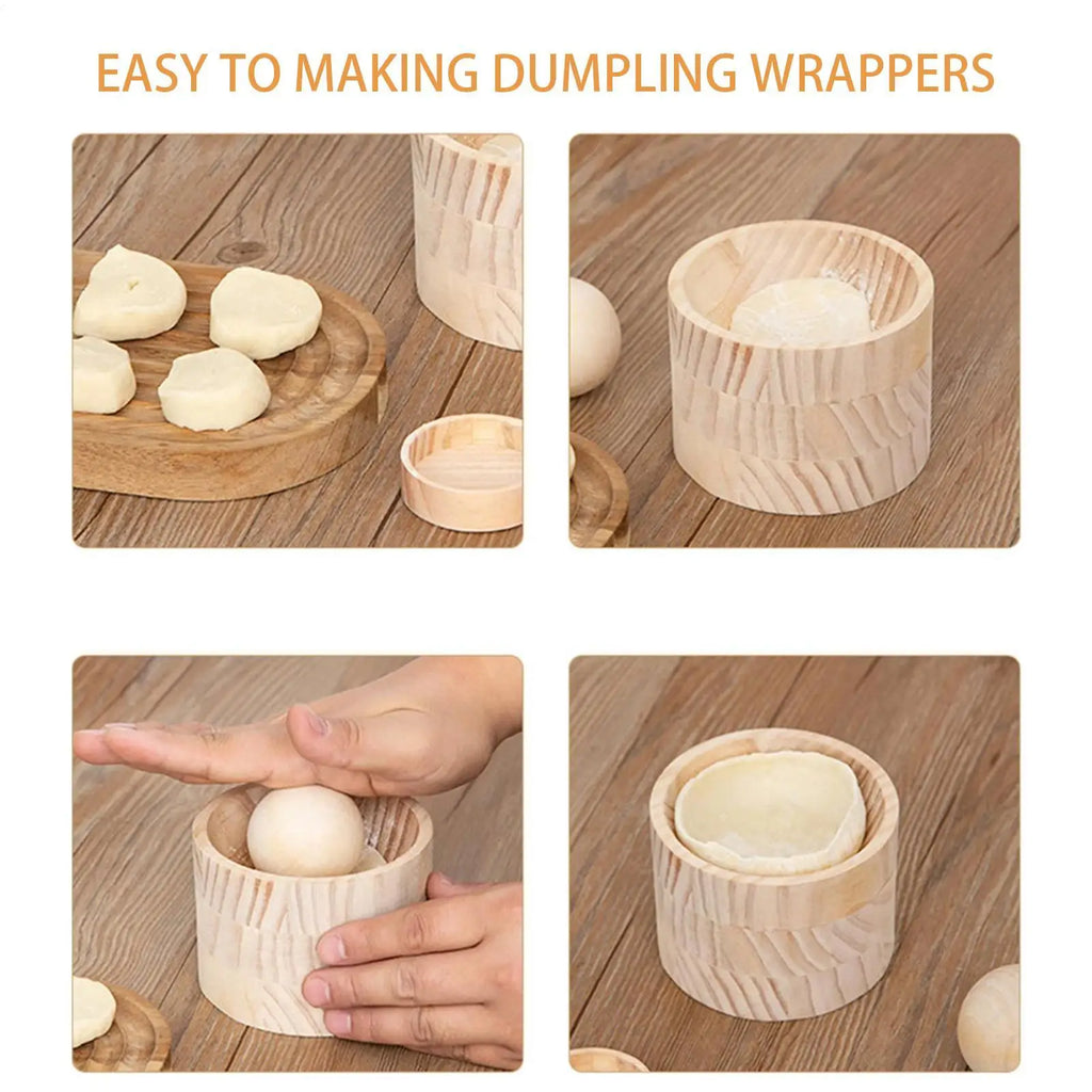 Dumpling Skin Maker Manual Press Dough Wrapper Machine Making Mold Zpaxo