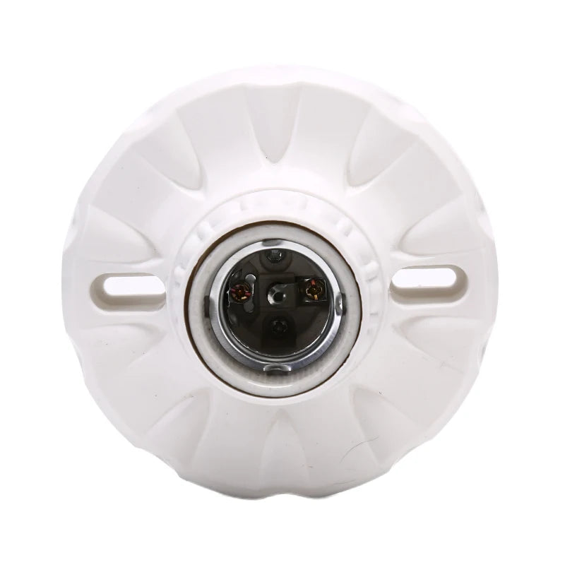E27 Ceramics LED Light Bulb Holder Round Socket Base Hanging Lamp 6A Zpaxo