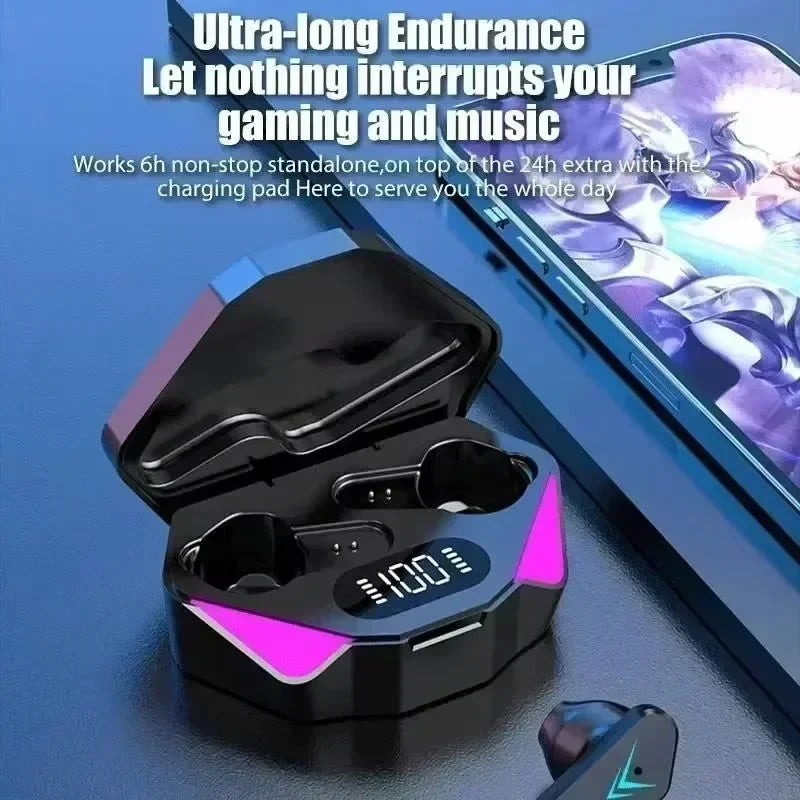 TWS Earphones Bluetooth Wireless Gamer Headphones 65ms Low Latency Zpaxo