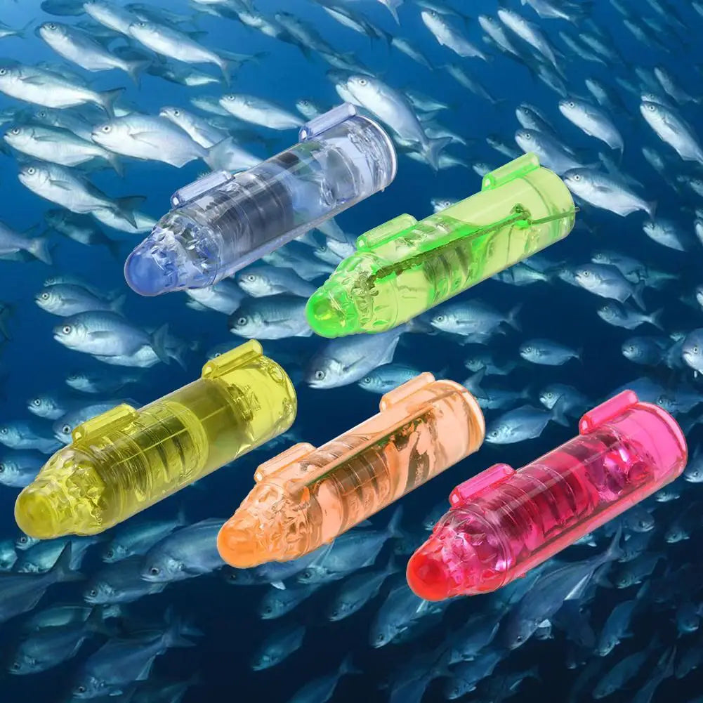 1- Underwater Mini Fish Attraction Indicator Lure LED Flashing Light Zpaxo