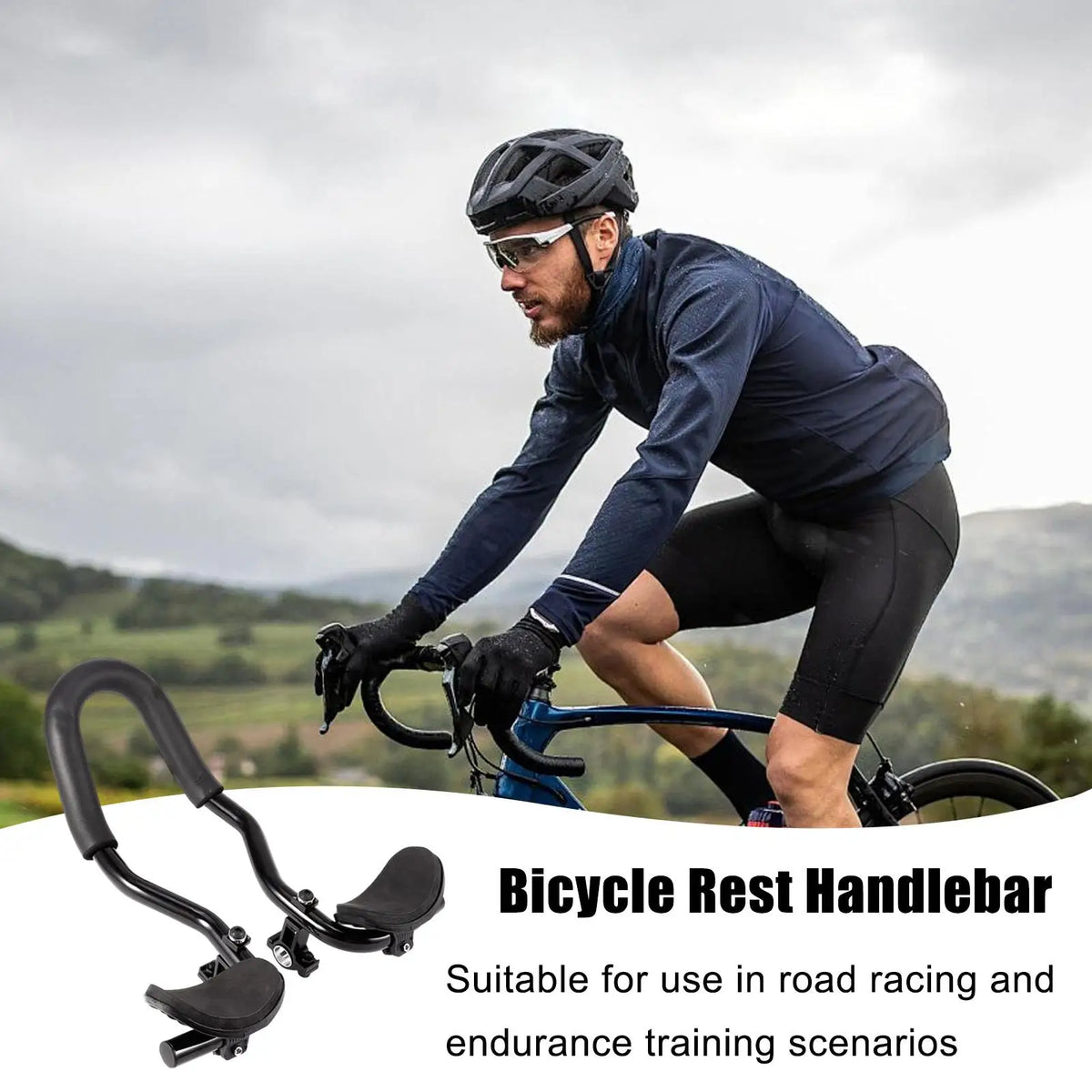 Aerobars Road Bike Quick-release Armrest Handlebars Lightweight Zpaxo