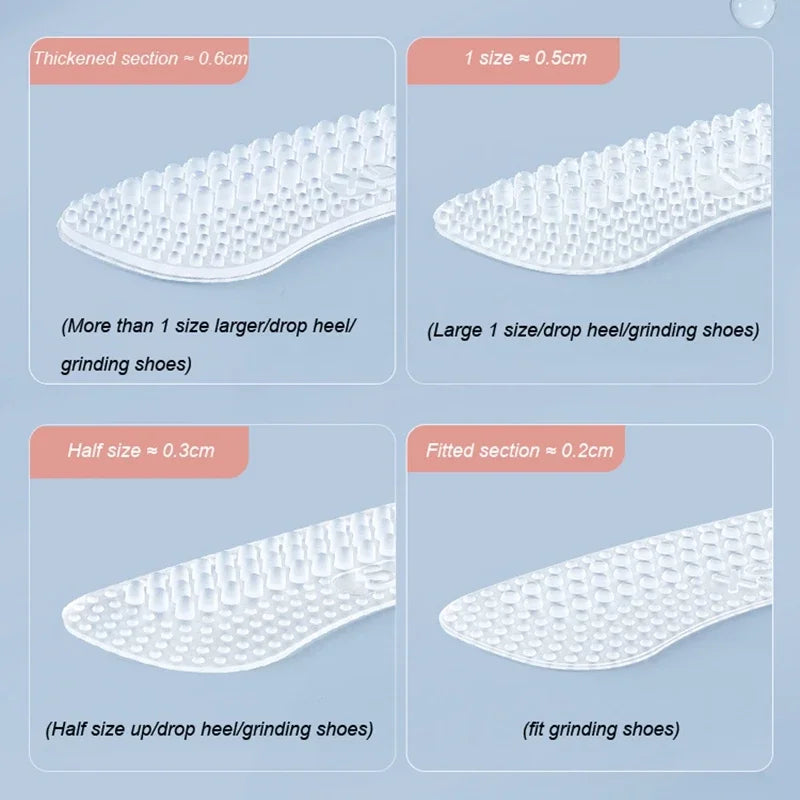 1 Pair Silicone Heel Shoe Stickers Non-slip Soft Protective Case Zpaxo