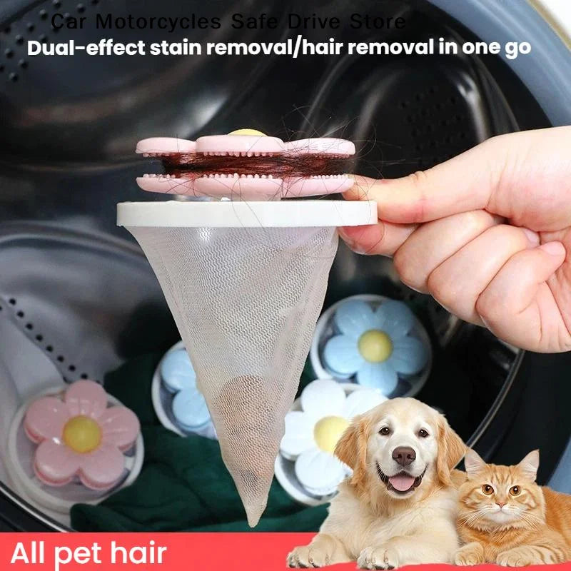 CMFlower Shaped Washing Machine Lint Filter Double Layer Floating Zpaxo
