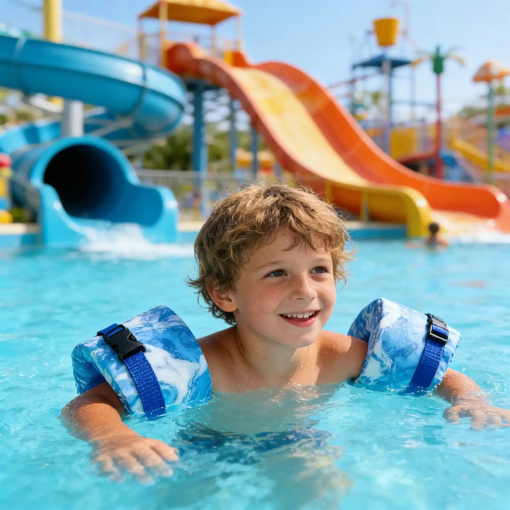 2-Pack Swim Aquatic Cuffs Kids Arm Floaties Adjustable High-density Zpaxo