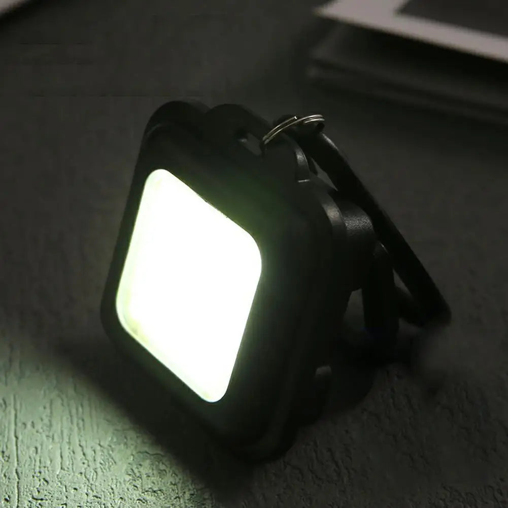 500LM Small Pocket Flashlight USB Charging Keychain Compact Camping Zpaxo