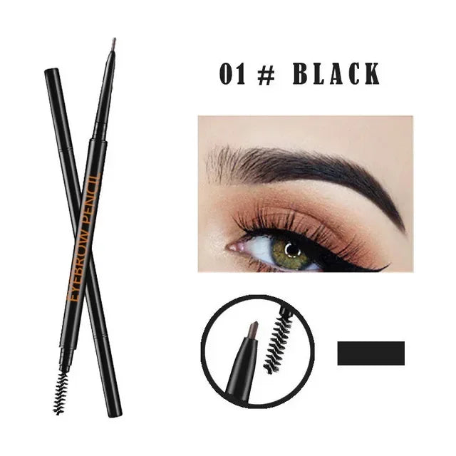Fine Eyebrow Pencil Double Head Automatic Rotation One Line Zpaxo