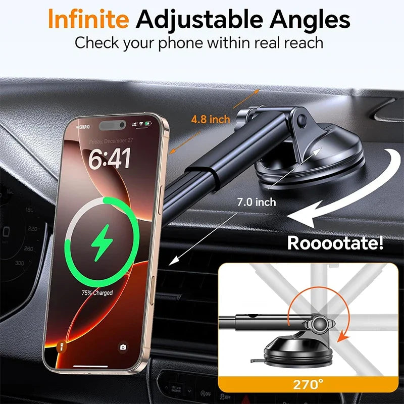 UYUXIO Strong Magnetic Wireless Car Phone Charger Adapter 15W Zpaxo