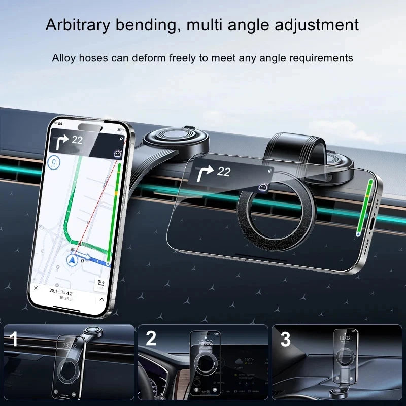 2026 Magnetic Car Phone Mount Bendable Detachable Adjustable Angle Zpaxo