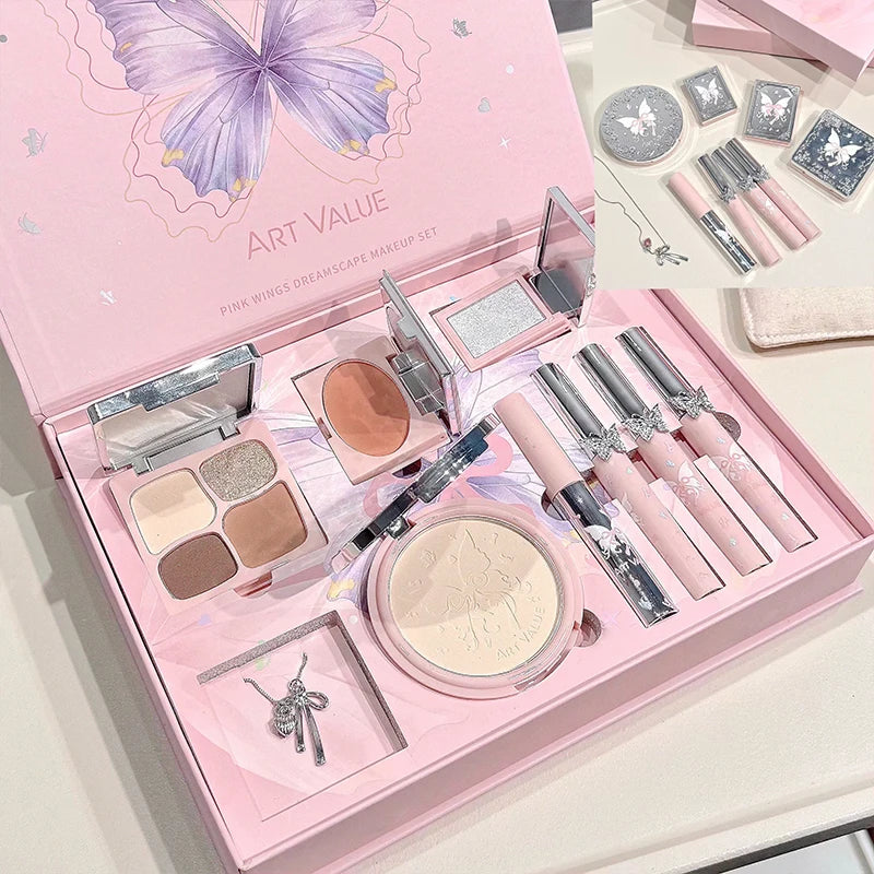 8-Piece Makeup Including Eye Shadow Powder Blusher Highlighter Zpaxo AE901