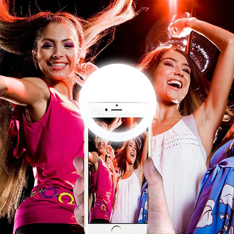 Universal LED Selfie Lamp Mobile Phone Lens Portable Flash Ring 36 Zpaxo