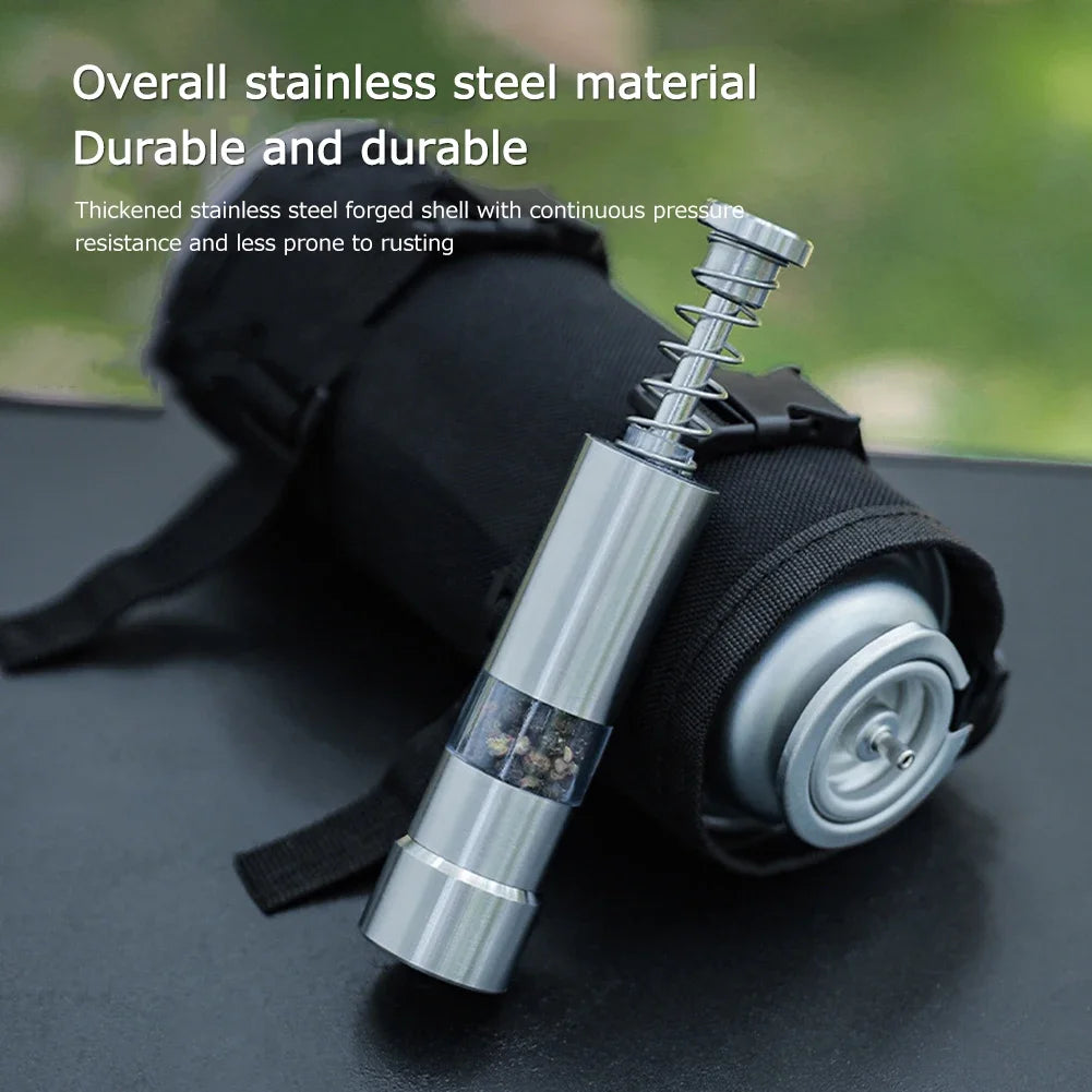 Single Hand Mini Salt Pepper Grinder Manual Thumb Push Spices Zpaxo