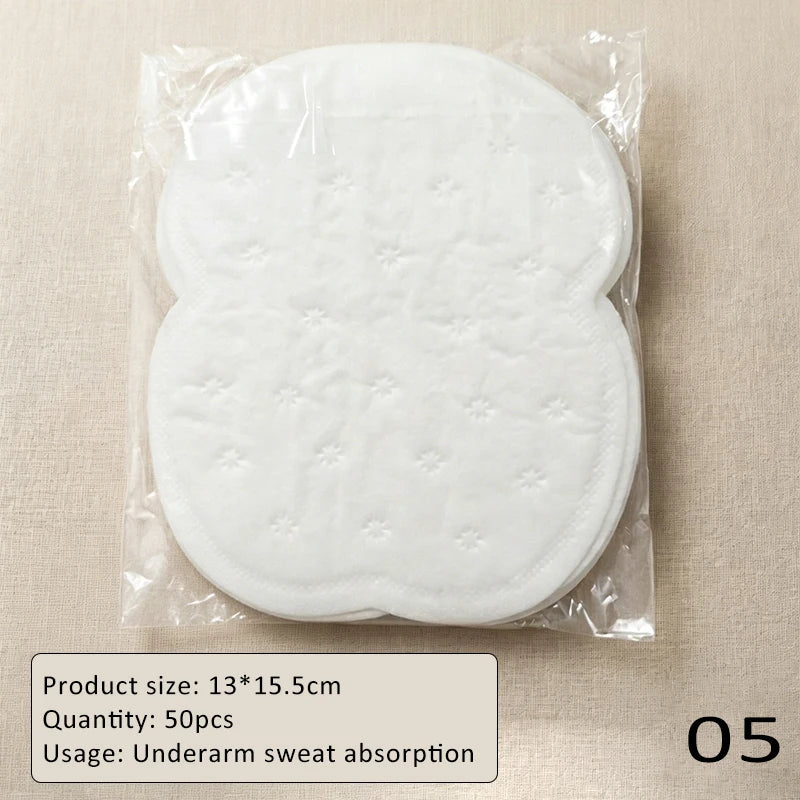 10/50pcs Underarm Sweat Pads Disposable Deodorant Sticker Ultra-thin Invisibled Summer Sweat Absorbing Guards Long-Lasting Fresh Zpaxo 05-50pcs