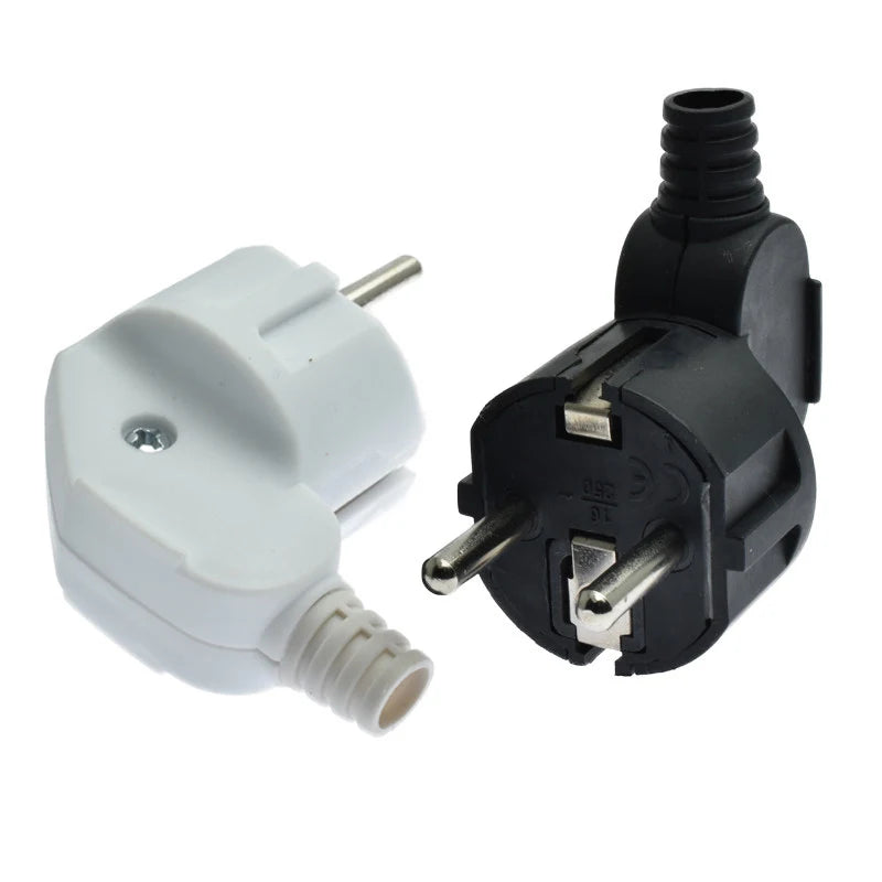 EU Plug Male Replacement AC Outlets Rewireable 16A Adapter Electeic Zpaxo