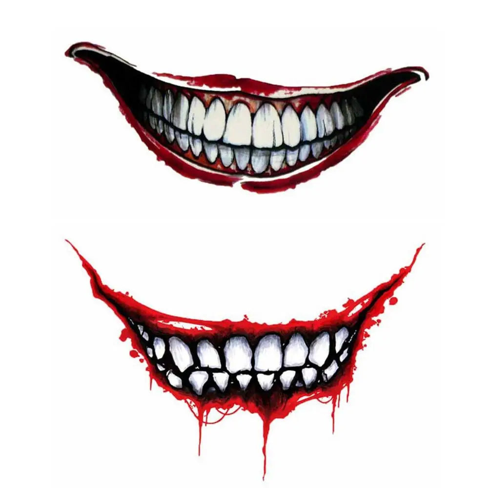 Decal Decorative Tag Motorcycle Sticker Car Decal Graffit Mouth Sticker Joker Graffit Car Sticker Skeleton Metal Car Sticker Zpaxo