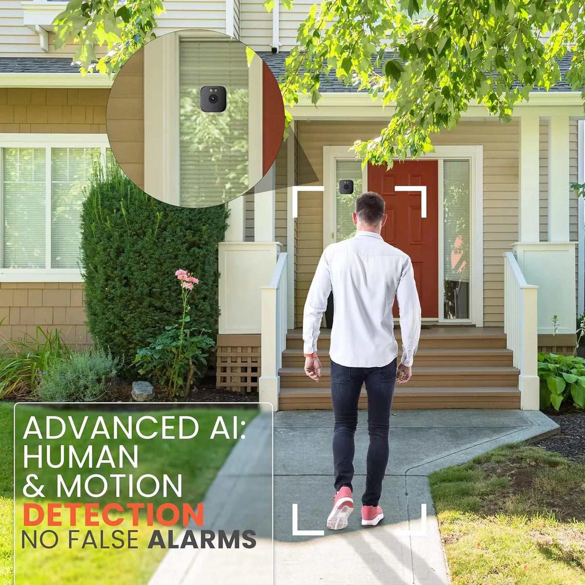 Window Camera Replaces Outdoor Cameras 2.4/5GHz WiFi Camera 3MP Resolution Full-Color Night Vision Through Window Mini Camera Zpaxo