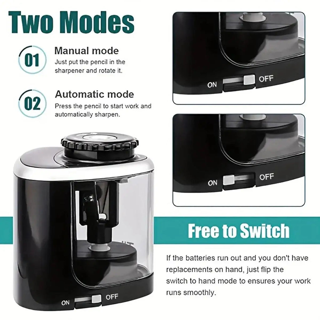 Automatic Electric Pencil Sharpener 6- Home Office School Student Zpaxo
