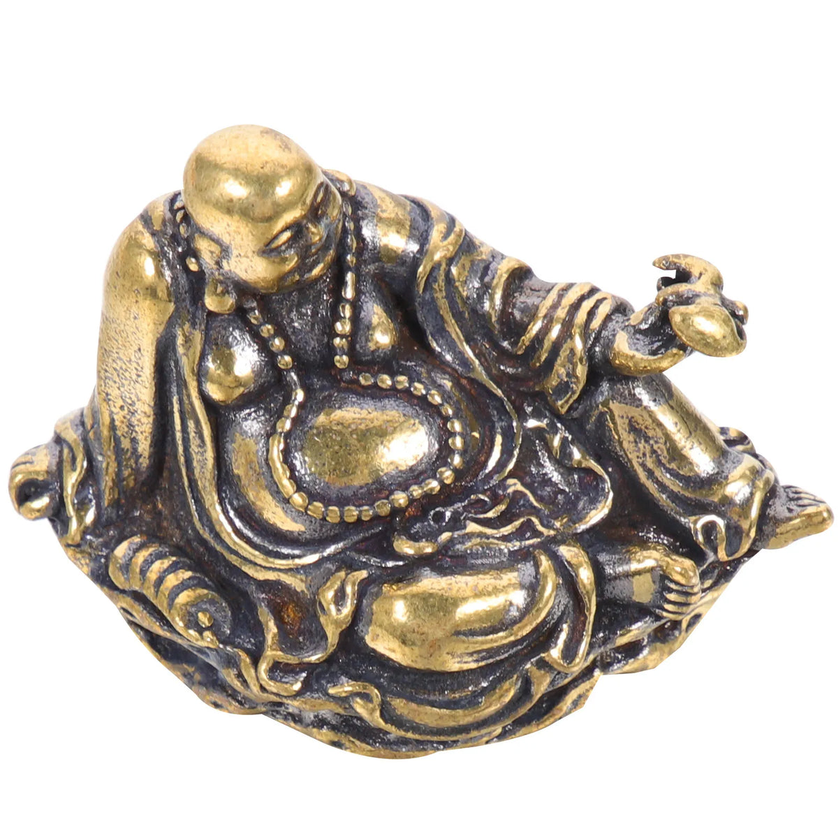 Elegant Mini Brass Buddha Statue Desktop Decoration Stable Flat Zpaxo Default Title