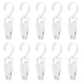 Multipurpose Plastic Clips Hanging Clothes Organizing Documents Kitchen Home Use Zpaxo White CN