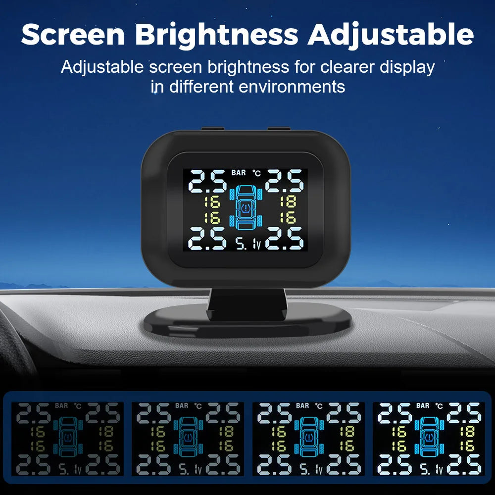 Auto Security Alarm Systems External Sensor Wireless Mini Car Tire Zpaxo