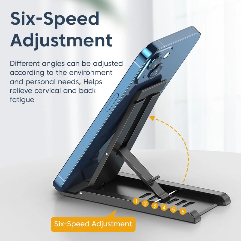 Foldable Desktop Mobile Phone Holder Stand Adjustable Lazy Bracket Zpaxo