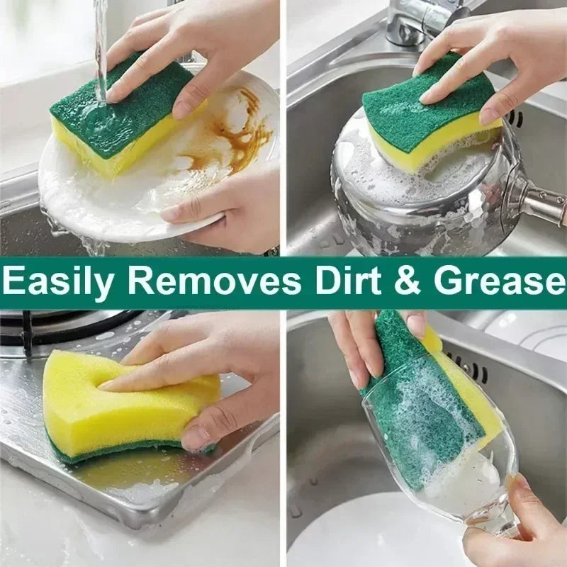 Dish Washing Sponge Dust Cleaning Scrubber Kitchen Magic Majoc Eraser Zpaxo