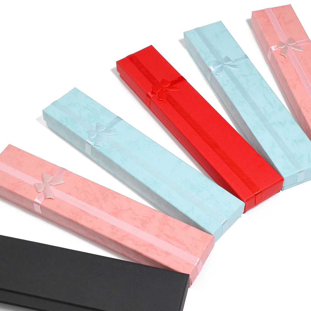 12pcs Rectangle Jewelry Gift Boxes with Sponge – Necklace Bracelet