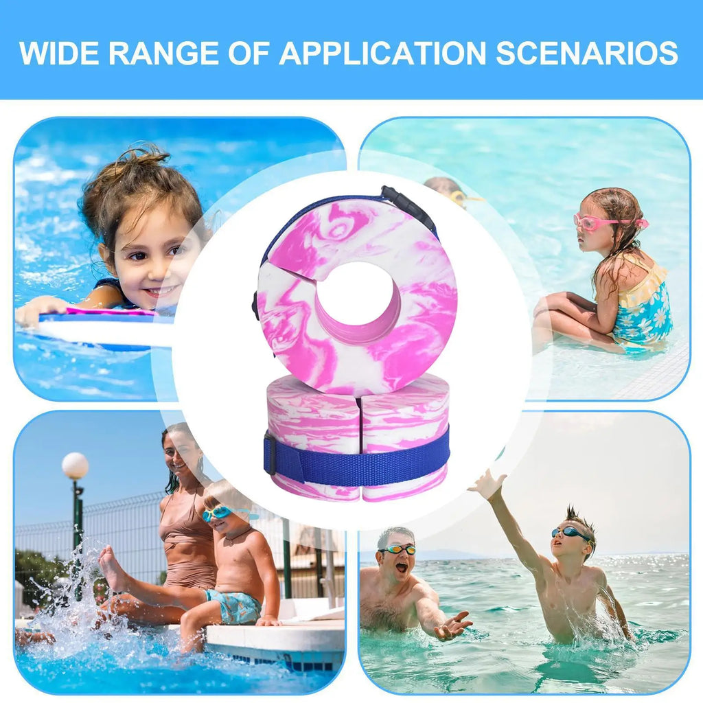 2-Pack Swim Aquatic Cuffs Kids Arm Floaties Adjustable High-density Zpaxo